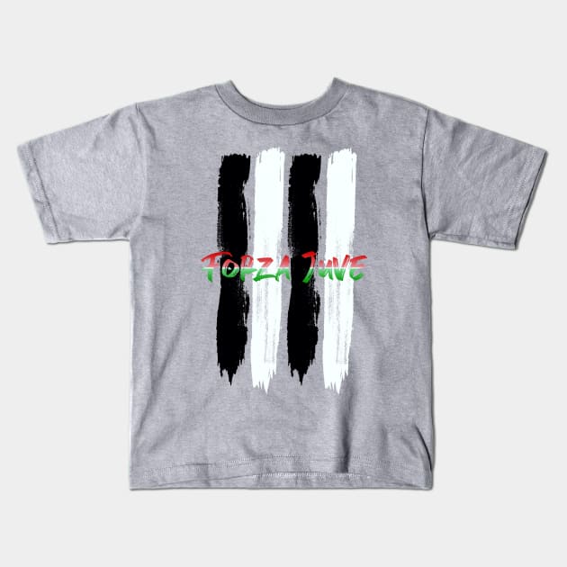 Forza Juve Juventus Kids T-Shirt by EnarTarek